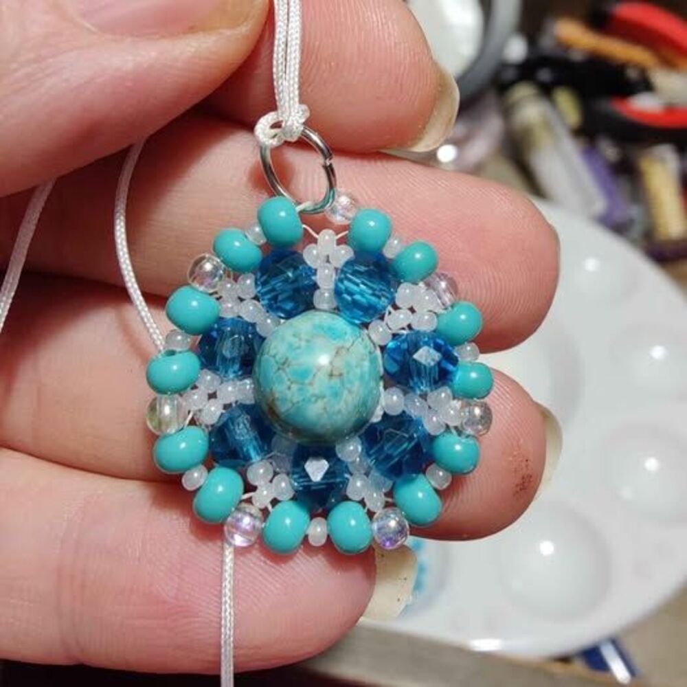 Beautiful Hand Crafted Crystal Pendant